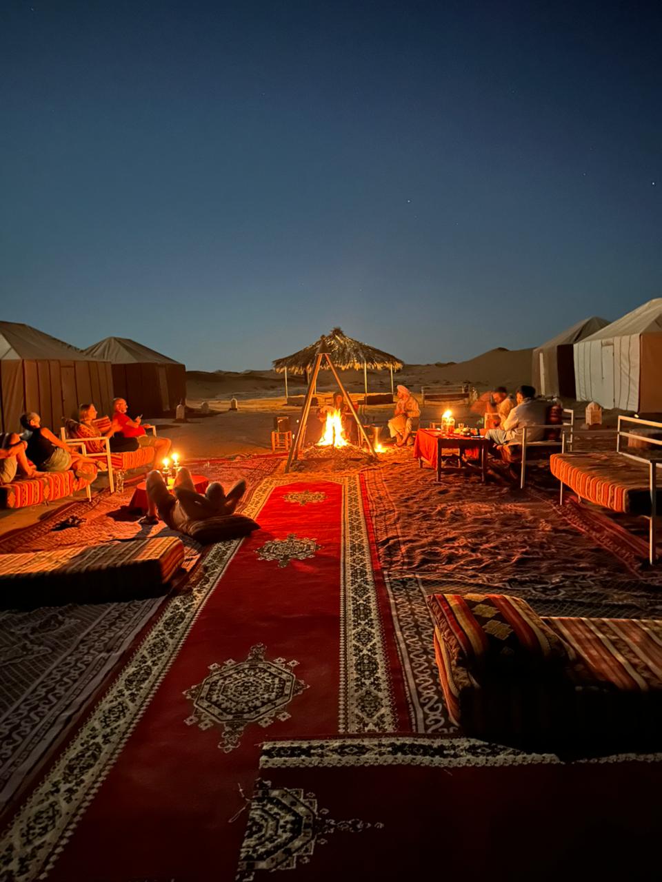 Our luxury Berber camp at Erg Chigaga — traditional style, genuine comfort, complete silence